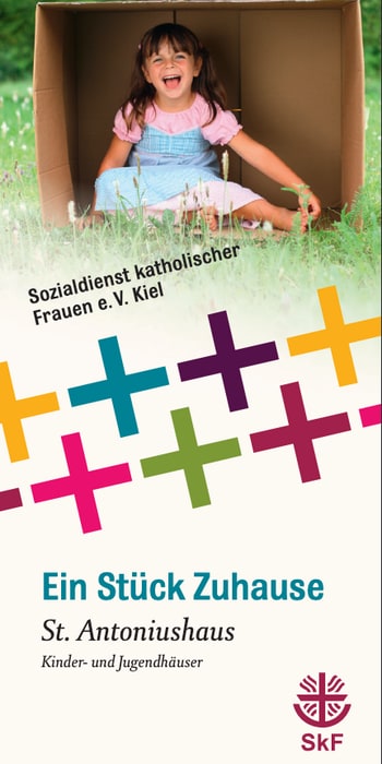Flyer SkF e.V. Kiel Kinder- und Jugendhausbereich
