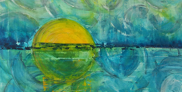 Bild einer aufgehenden Sonne